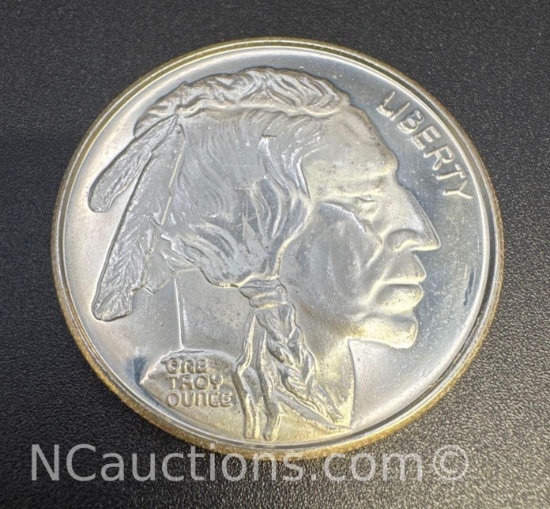1 Troy Oz .999 Fine Silver Indian Head Bullion Coin
