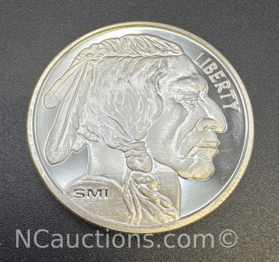 SMI 1 Troy Oz .999 Fine Silver Indian Head Bullion Coin