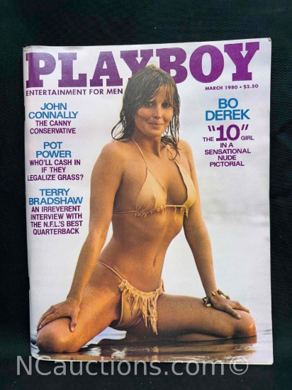 Vintage March 1980 Playboy Magazine Bo Derek w/ Centerfold