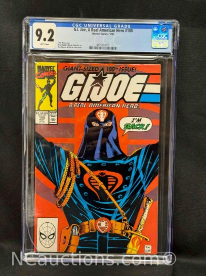 G.l. Joe, A Real American Hero #100 Marvel Comics, 5/90 CGC 9.2