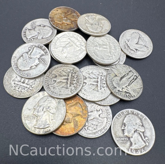 90% Silver Quarters 114.14 Grams