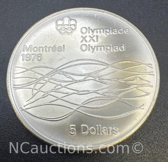 1975 Montreal Olympics Sterling Silver Coin 24.75 Grams
