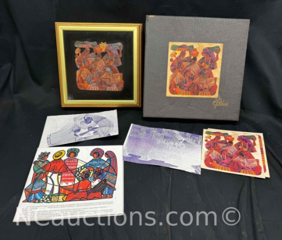 Guatemala Art Picture TAC TIC ALTA VERAPAZ GUATE in box