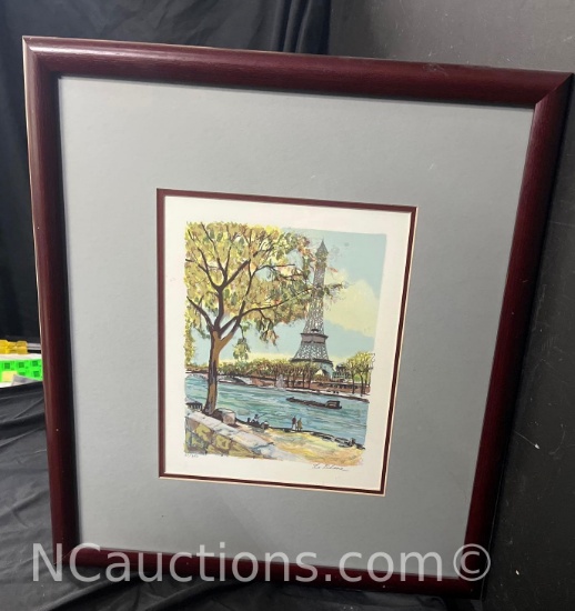 Framed Art print of Eiffel Tower by Blane