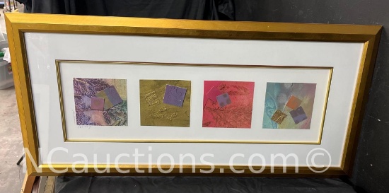 Framed signed art