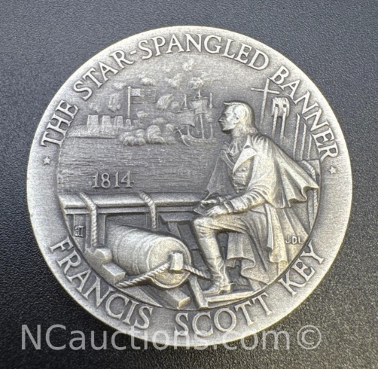 The Star-Spangled Banner Sterling Silver Coin 36.38 Grams