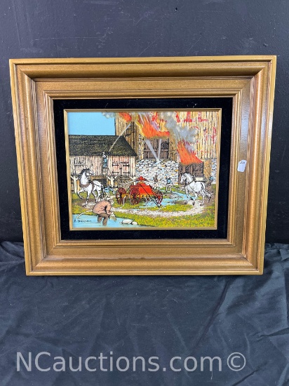H Hargrove framed art