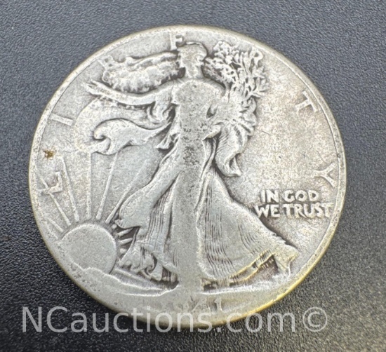 1941 Walking Liberty 90% Silver Half Dollar 12.18 Grams