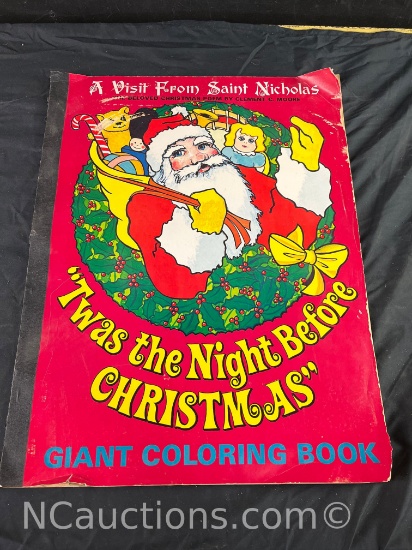 Twas the night before Christmas giant coloring book