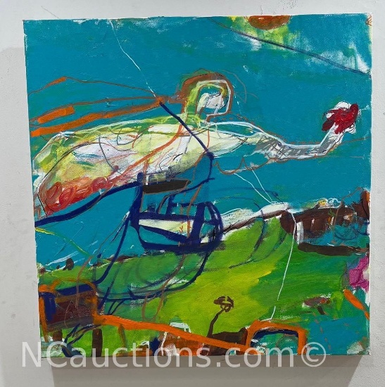 Framed Art Painting Afternoon Rose Catcher by Greg Holden Regan 20x20