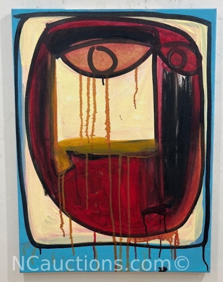 FACES - ABSTRACT - ORIGINAL PAINTING BY SALAZAR