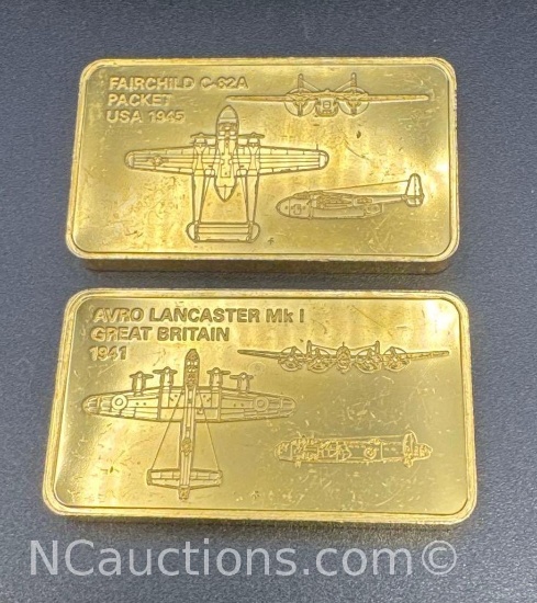 Janes Medallic Register Great Aircraft 1st Edition Proof
