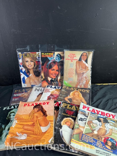 12 Vintage Playboy mags Sept 1964 Astrid Sshulz July 1969 Nancy McNeil Oct 1976 Hope Olson etc