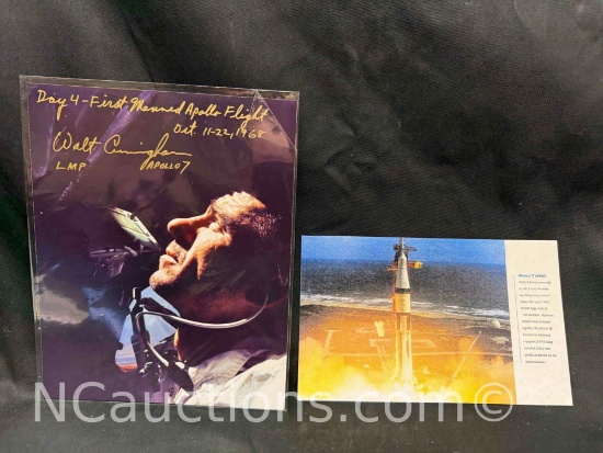 Apollo 7 Photograph Signed Says Walter Cunningham
