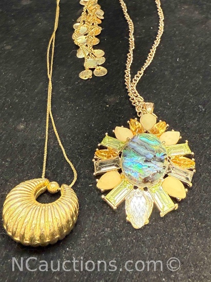 Gold Tone Jewelry Abalone Napier more