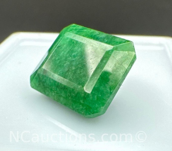 Square Cut Green emerald Gemstone 10.65Ct