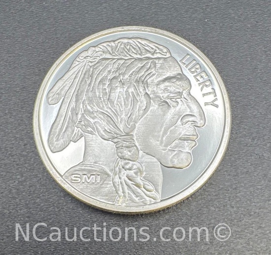 SMI 1 Troy Oz .999 Fine Silver Buffalo Bullion Coin