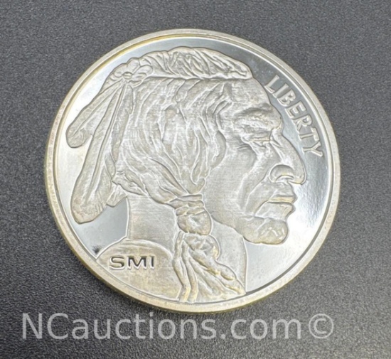 SMI 1 Troy Oz .999 Fine Silver Buffalo Bullion Coin