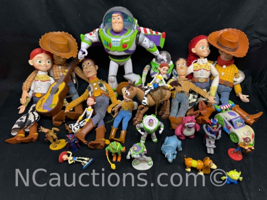 Large Lot Of Disney Toy Story Toys Dolls Action Figures more