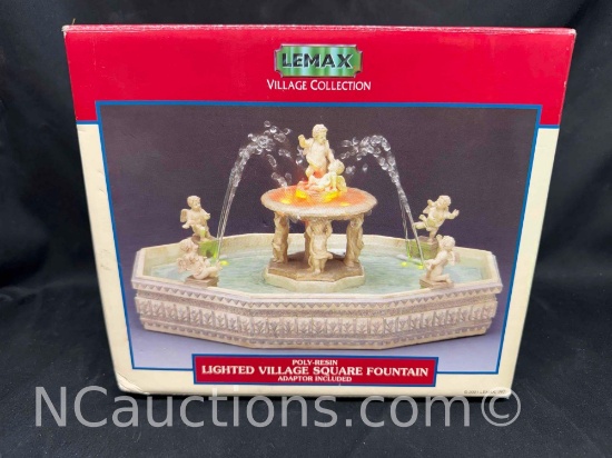 Lemax Village Collection Lighted Village Square Fountain