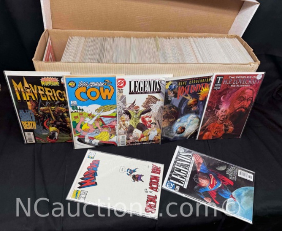 Long Box of Over 275 Comics H.P. Lovecraft, Gene Roddenberry, Legends of DC more