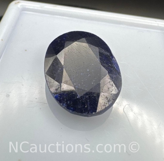 Oval Cut Deep Blue Sapphire Gemstone 13.50Ct