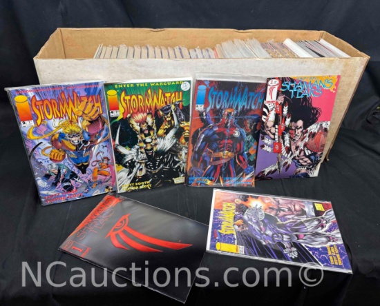 Long Box of Approximately 275 Comics Stormwatch, Shamans Tears,
