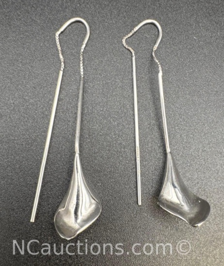 14k White Gold Earrings 5.31 Grams