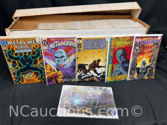 Longbox Approx 275 Comics Megadeath, The Mummy, Metamorpho, Metal Men More