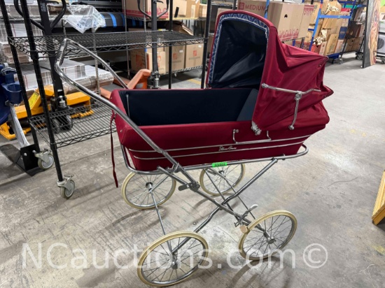 Fancy Silver Cross Baby Buggy