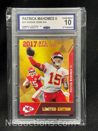 Patrick Mahomes II 2017 Rookie Gems #15 Gem 10