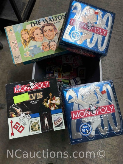 board games and decks of cards, Monopoly Elvis, the Waltons Game