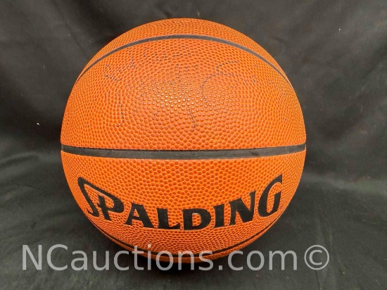 Signed Spalding Basketball signature says Julius Erving