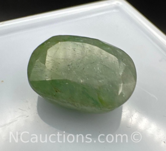 Oval Cut Green Emerald Gemstone 10.95Ct