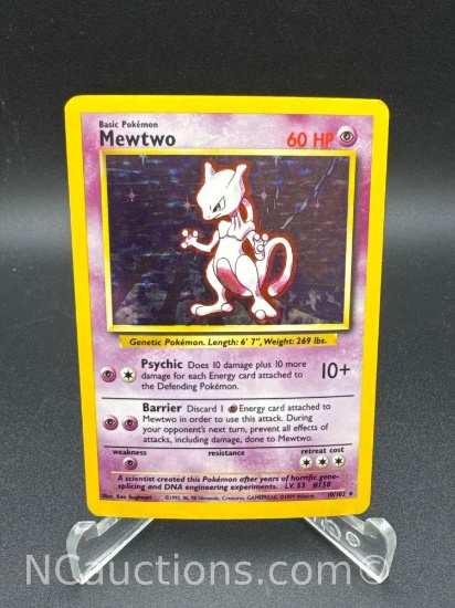 Pokemon WOTC Base Set Holo Mewtwo Pokemon Card
