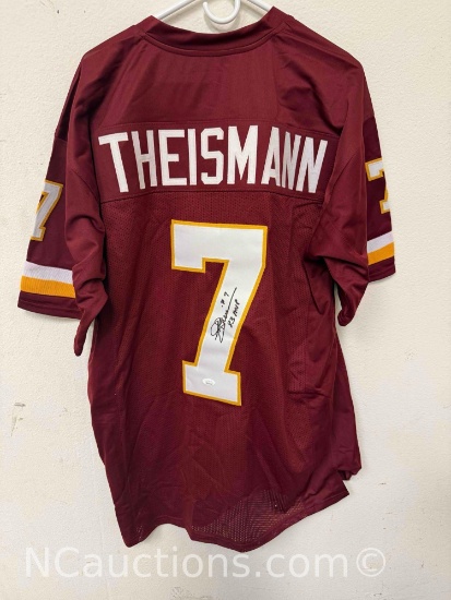Signed JOE THEISMANN 1983 MVP Football Jersey w/ COA JSA WIT848046