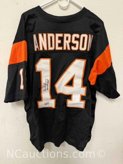 Signed Ken Anderson 1981 NFL MVP Football Jersey w/ COA TRISTAR 8168775