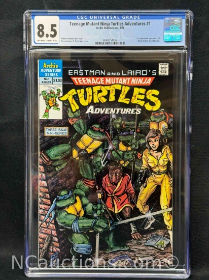 Teenage Mutant Ninja Turtles Adventures #1 Archie Publications, 8/88 CGC 8.5