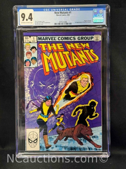 New Mutants #1 Marvel Comics, 3/83 CGC 9.4