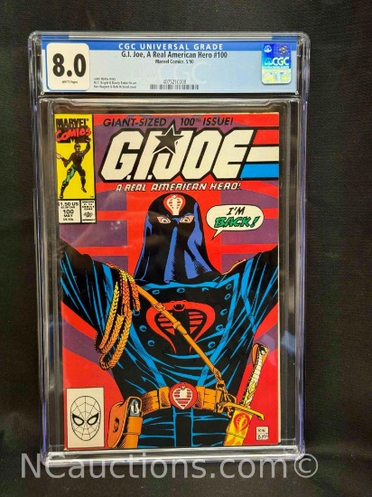 G.I. Joe, A Real American Hero #100 Marvel Comics, 5/90 CGC 8.0