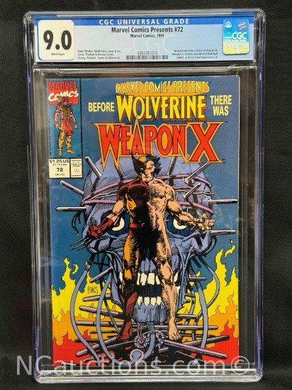 Marvel Comics Presents #72 Marvel Comics, 1991 CGC 9.0