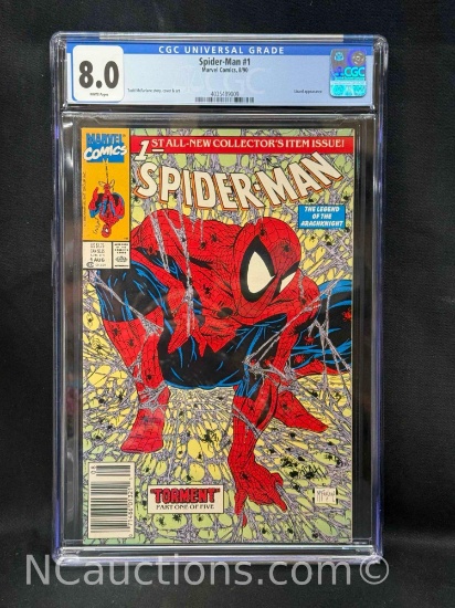 Spider-Man #1 Marvel Comics, 8/90 CGC 8.0