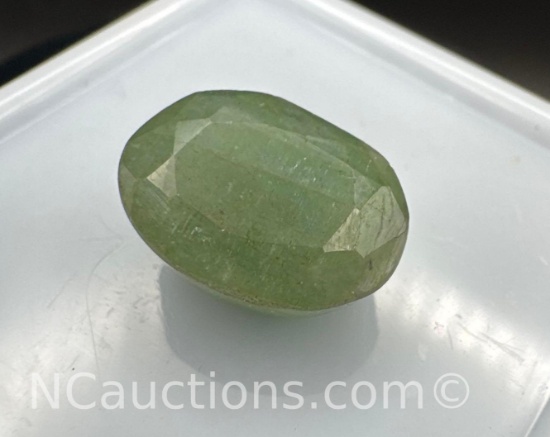 Oval Cut Green Emerald Gemstone 9.55Ct