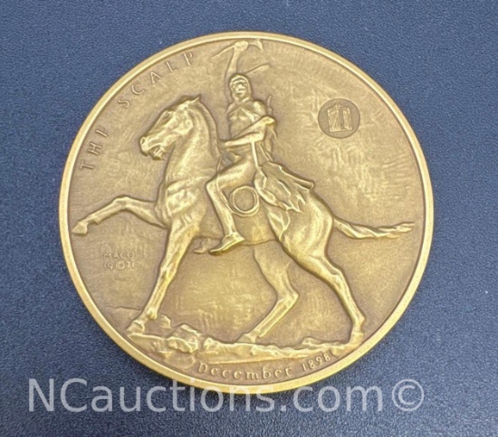 Frederic Remington The Scalp Bronze Medal