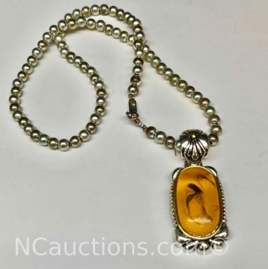 Fancy Amber Necklace