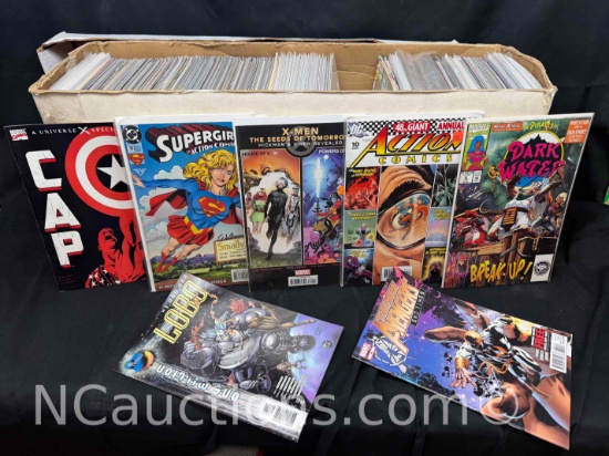 Long Box Of Approximately 300 Comics Superman, Lobo, Avengers