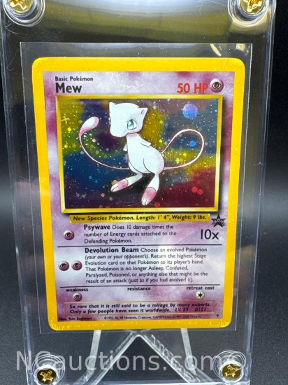 Pokemon WOTC Black Star Promo Holo Mew Pokemon Card