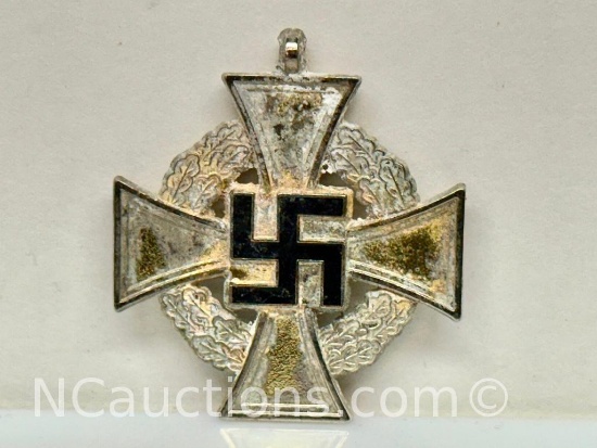 1938 German 25 Year Faithful Service Medal Nazi WW2