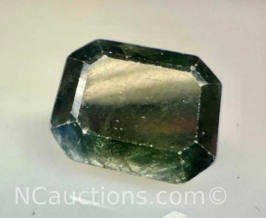 6ct Emerald Cut Grey Sapphire Gemstone