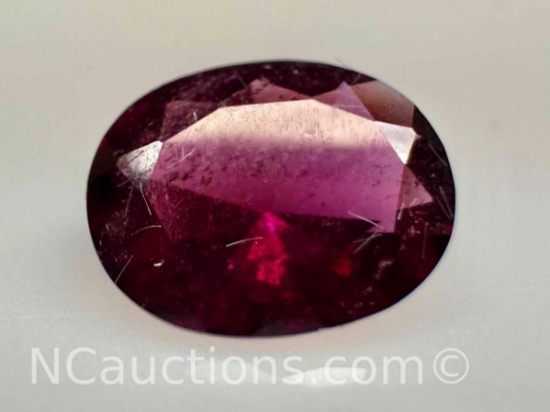 2.1ct Oval Cut Rhodolite Garnet Gemstone